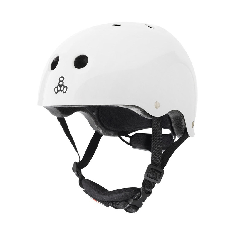 Triple 8 LIL8 Youth Bike Helmet – White Gloss