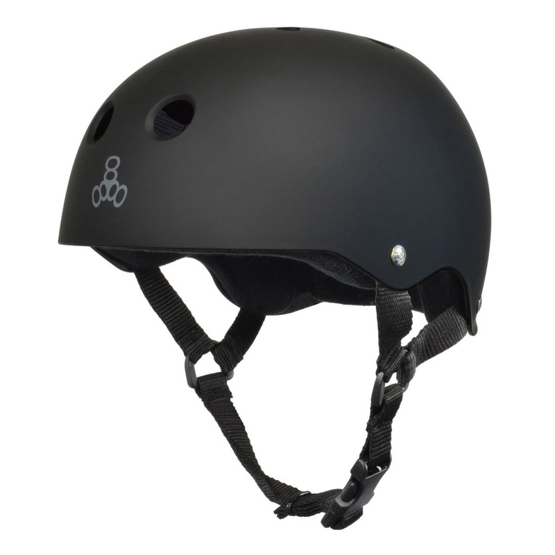 Triple 8 Skate SS Helmet – Black Rubber XS