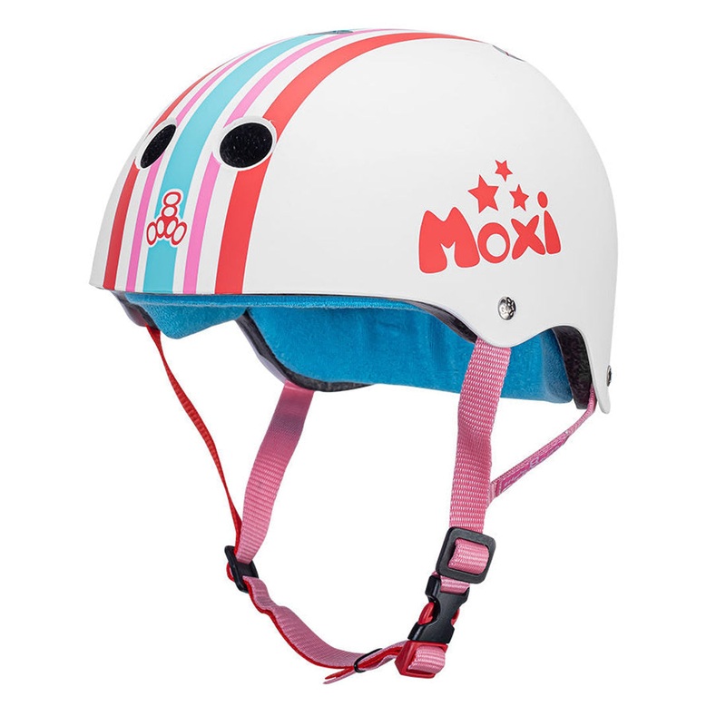 Triple 8 THE Cert SS Helmet – Moxi Stripey White XS/S