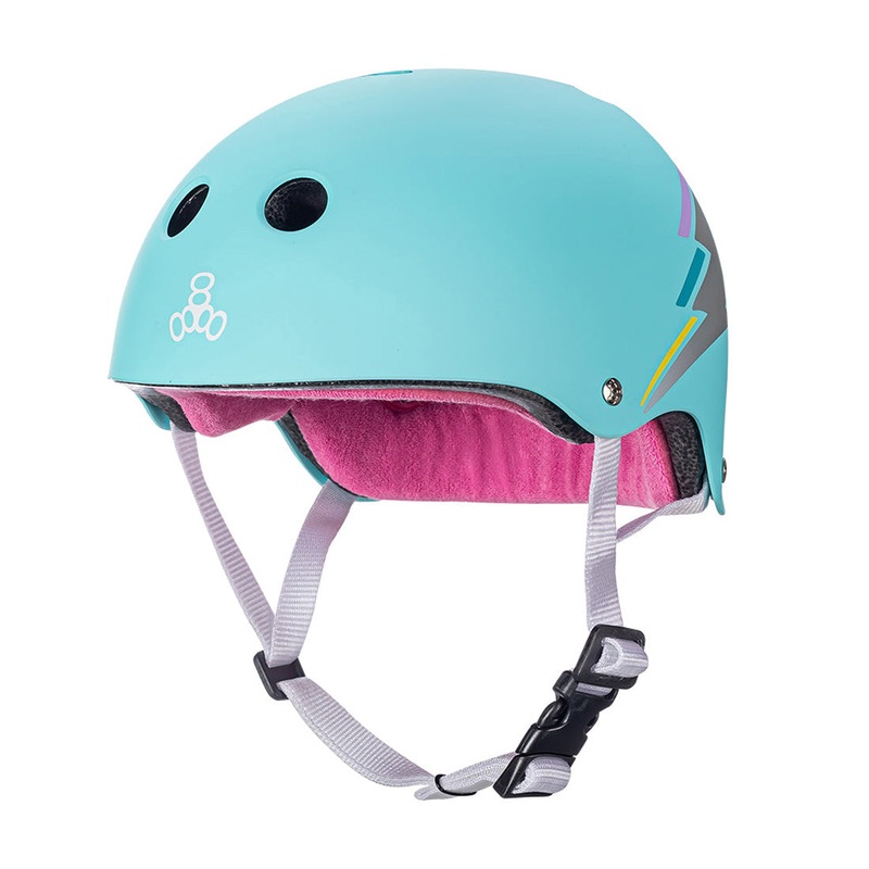 Triple 8 THE Cert SS Helmet – Teal Hologram XS/S