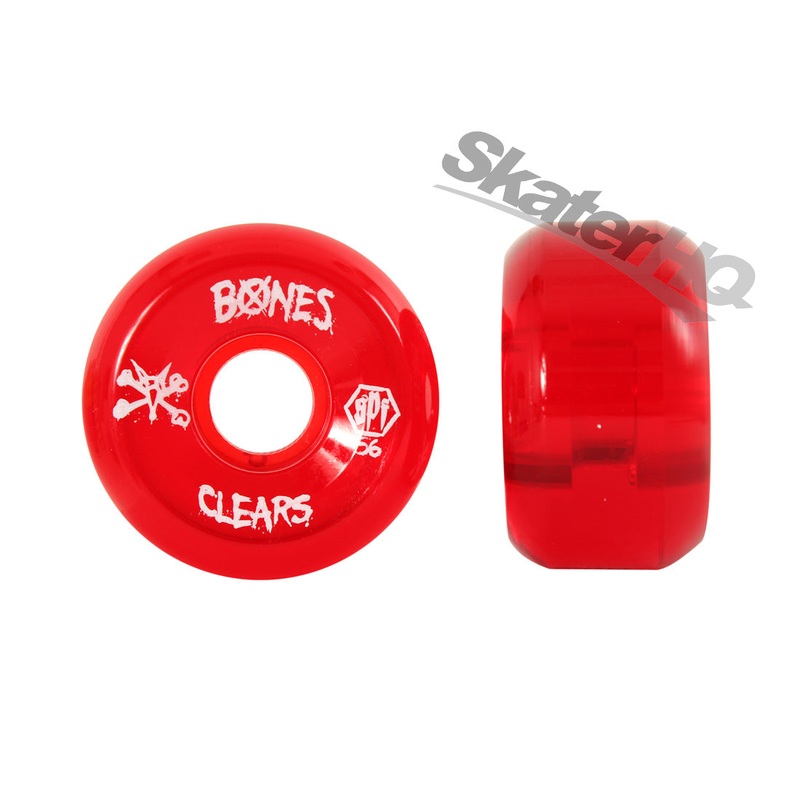 Bones SPF V5 Clears 56mm – Red W 51-60mm Red