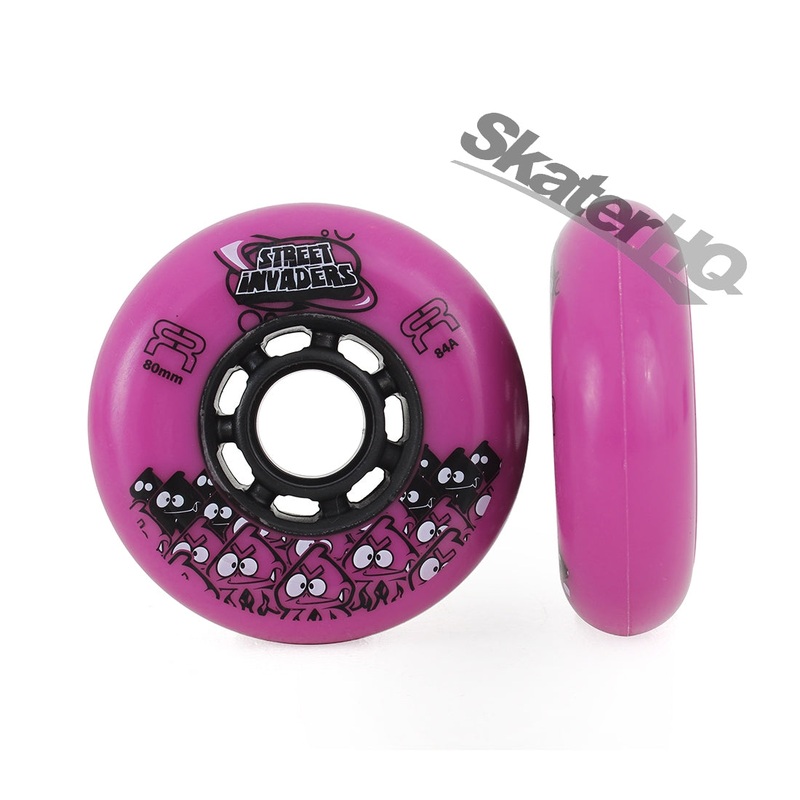 FR Street Invader 80mm 84a 4pk – Cerise W 71-80mm Cerise