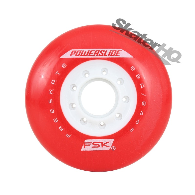 Powerslide Free Skate 84mm/88a 4pk – Red W 81-90mm Red