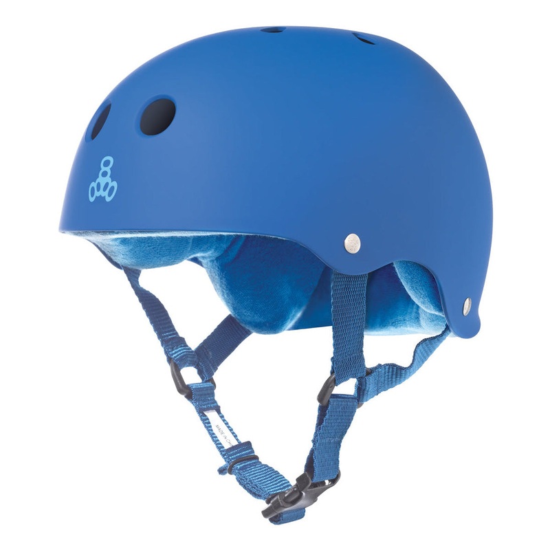 Triple 8 Skate SS Helmet – Blue Royal Rubber XS